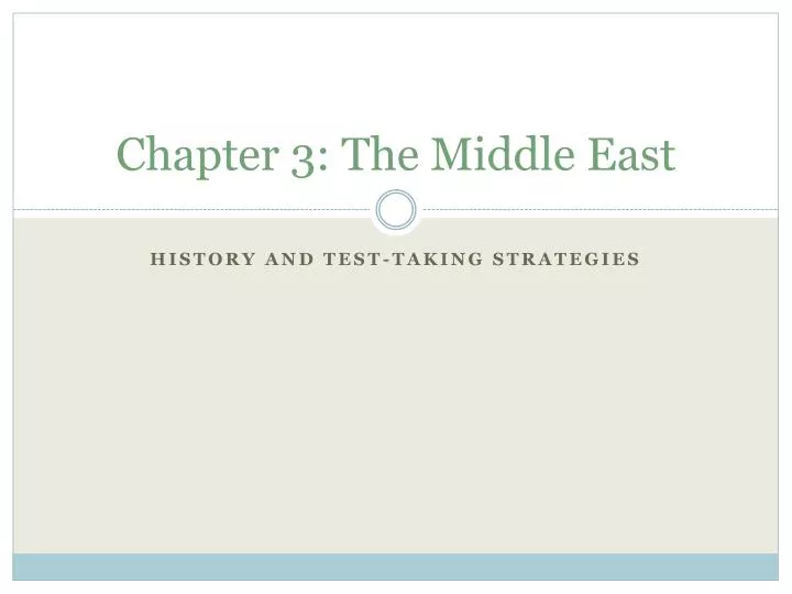 chapter 3 the middle east
