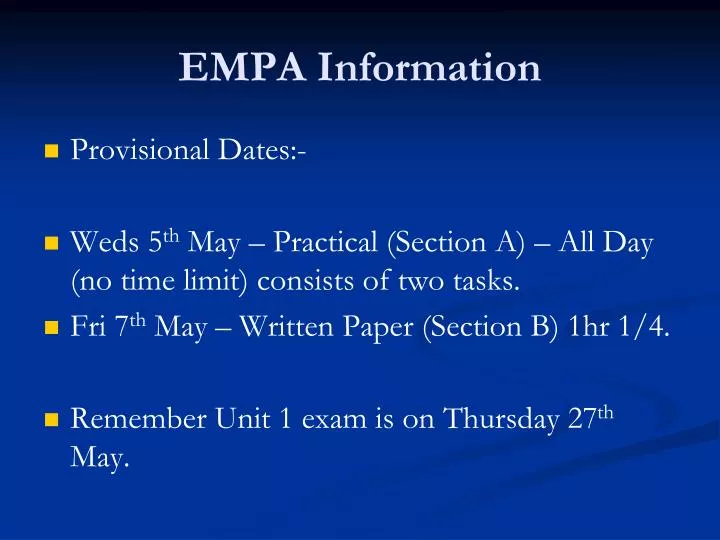 empa information