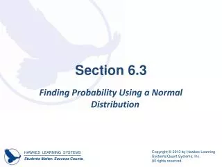Section 6.3