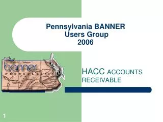 Pennsylvania BANNER Users Group 2006