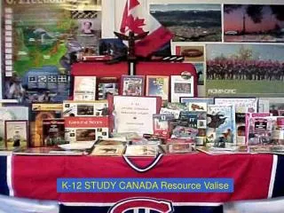 K-12 STUDY CANADA Resource Valise