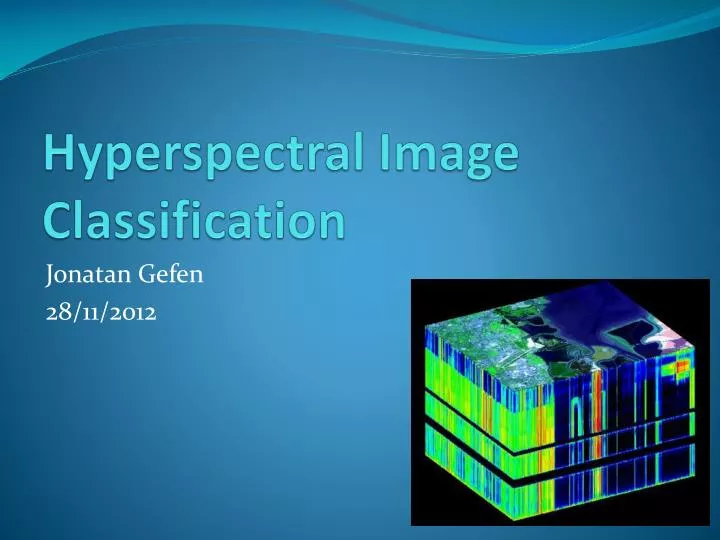 hyperspectral image classification