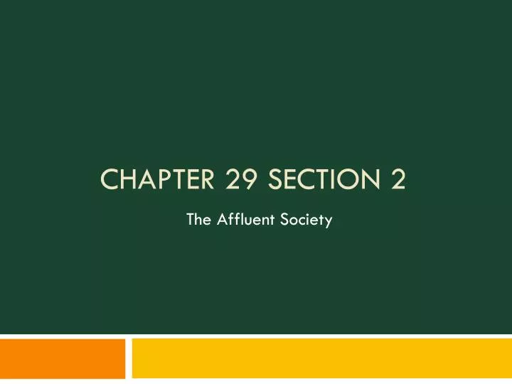 chapter 29 section 2
