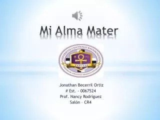 mi alma mater