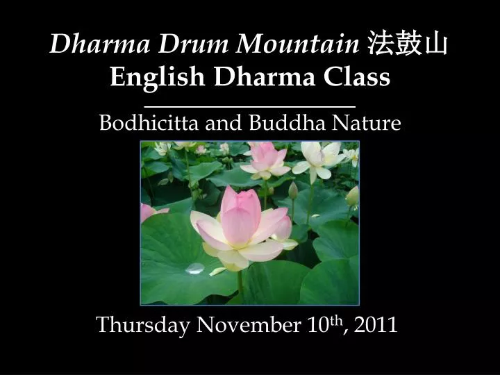 dharma drum mountain english dharma class