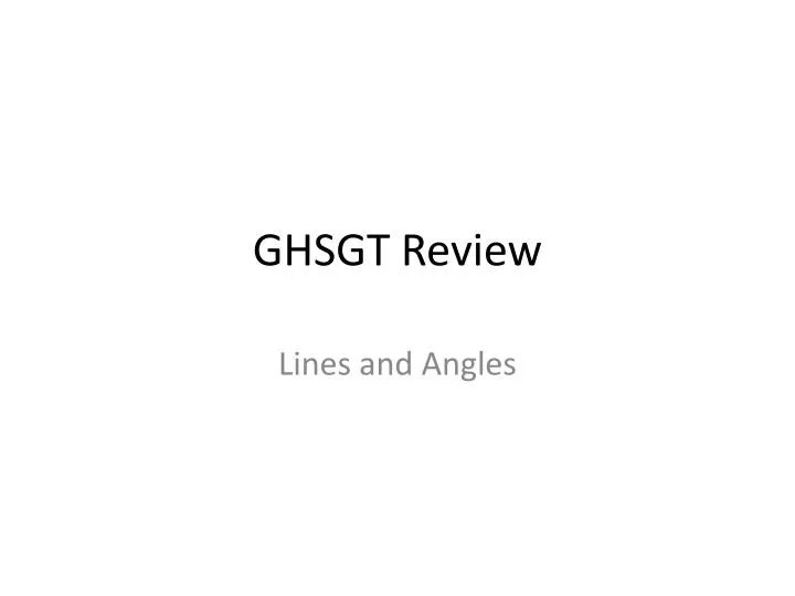 ghsgt review