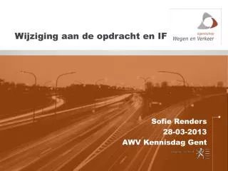 wijziging aan de opdracht en if