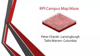RPI Campus Map Maze