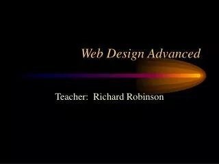 Web Design Advanced