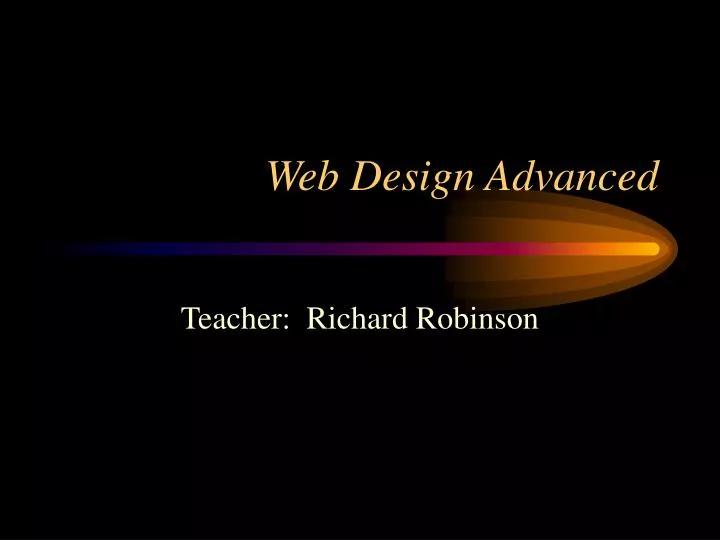 web design advanced