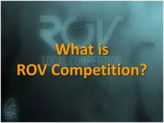 What is ROV Competition?
