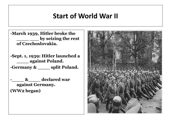 start of world war ii