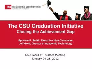 CSU Board of Trustees Meeting January 24-25, 2012