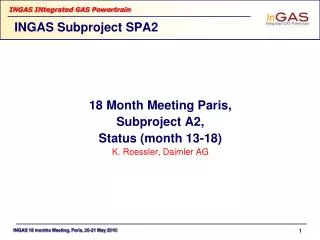 ingas subproject spa2