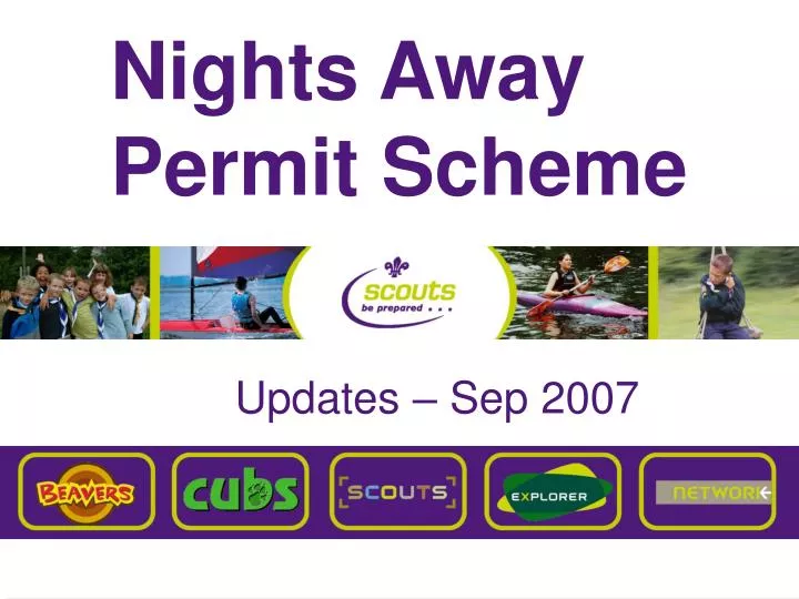 nights away permit scheme