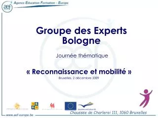groupe des experts bologne