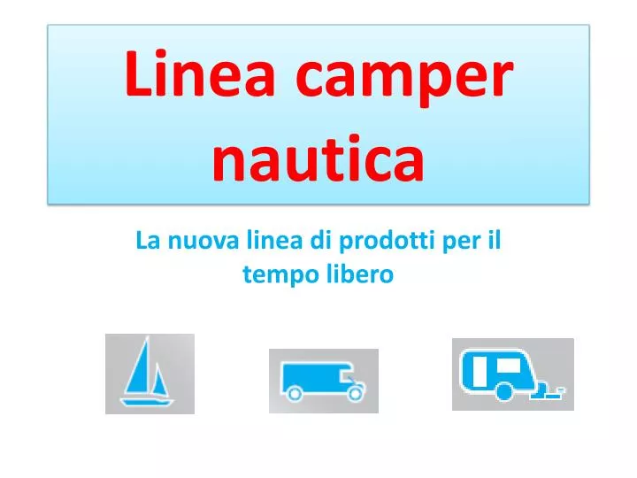 linea camper nautica