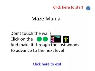 Maze Mania