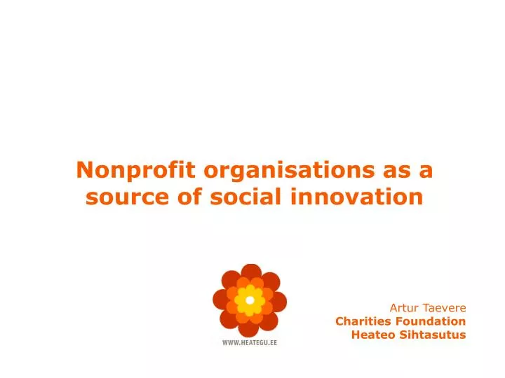 nonprofit organisations as a source of social innovation