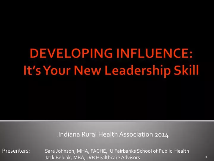 developing influence it s your new leadership skill
