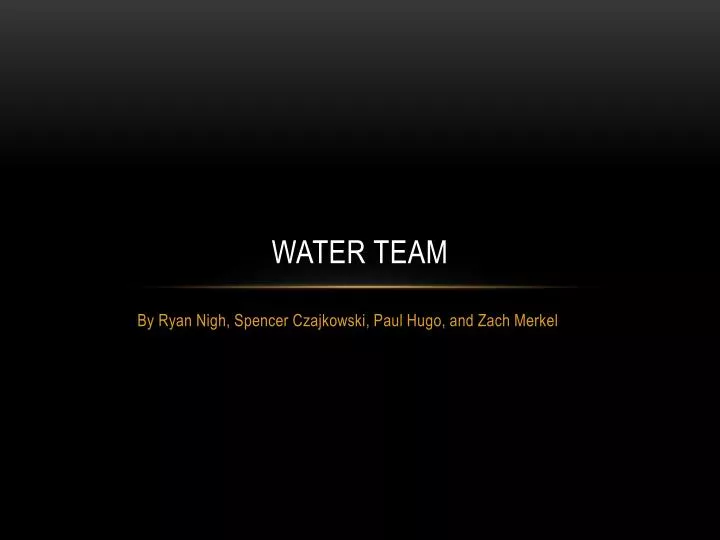 water team