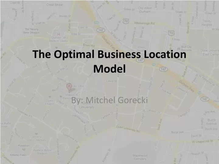 the optimal business location model
