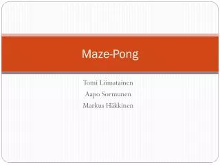 Maze-Pong