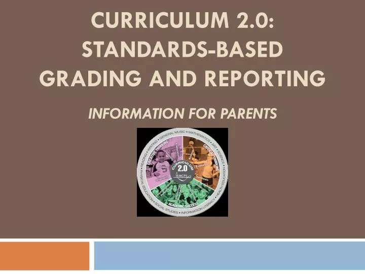 curriculum 2 0 standards based grading and reporting