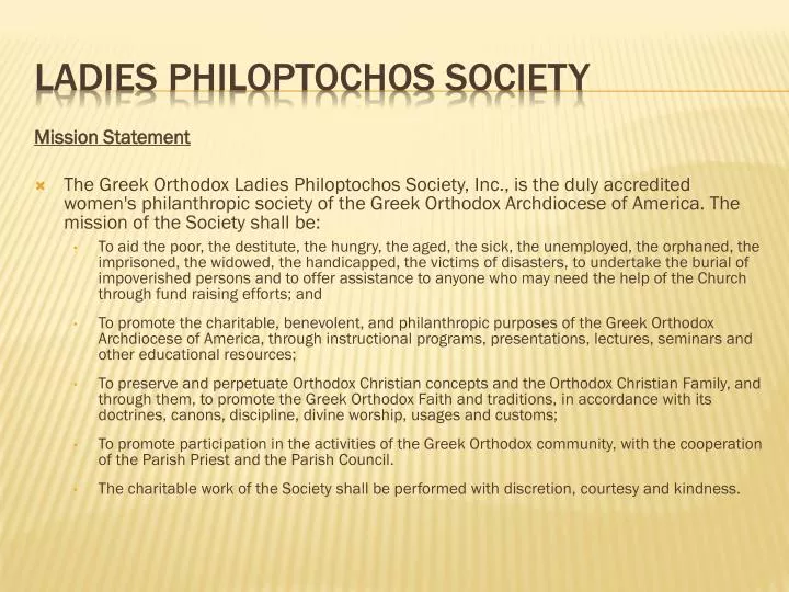 ladies philoptochos society