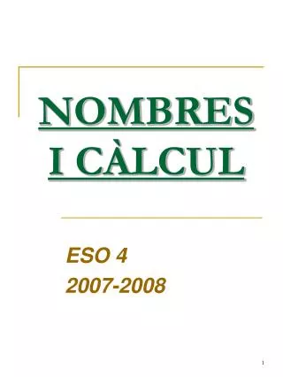 nombres i c lcul