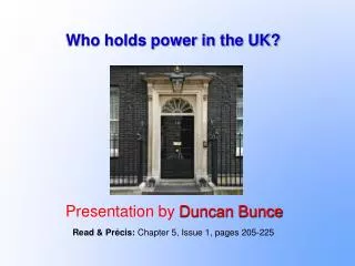 Who holds power in the UK?