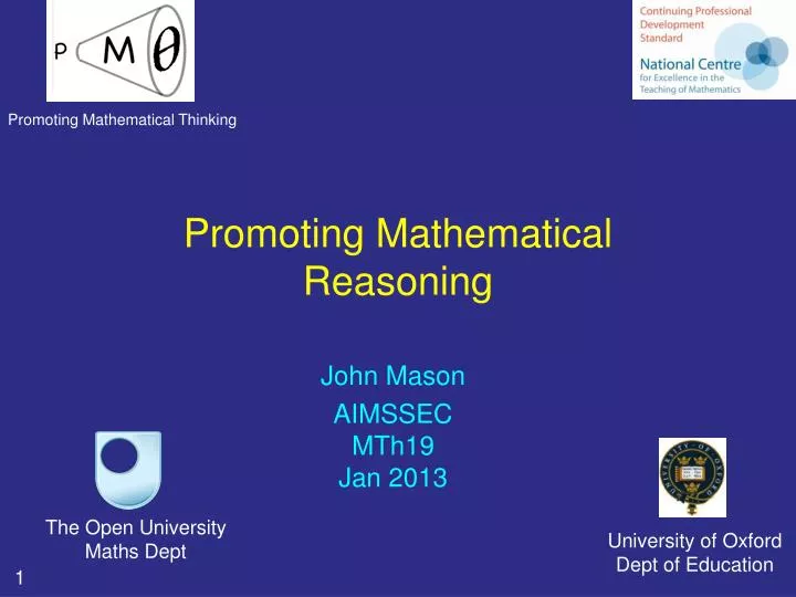 promoting mathematical reasoning