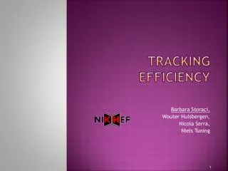 Tracking efficiency