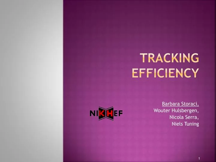 tracking efficiency