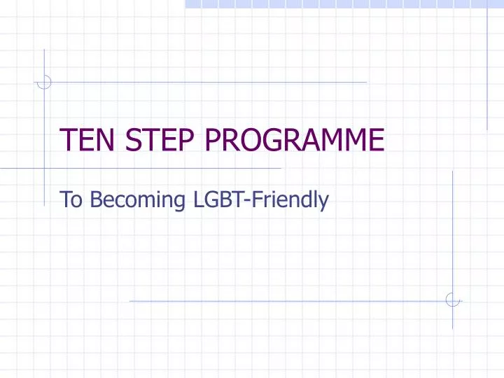 ten step programme