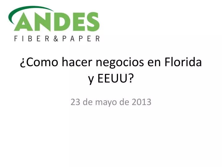 como hacer negocios en florida y eeuu