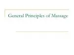 General Principles of Massage