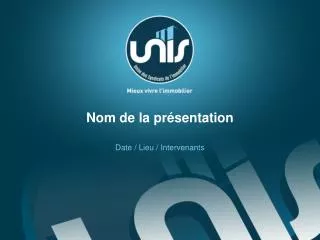 nom de la pr sentation