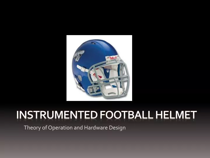 instrumented football helmet