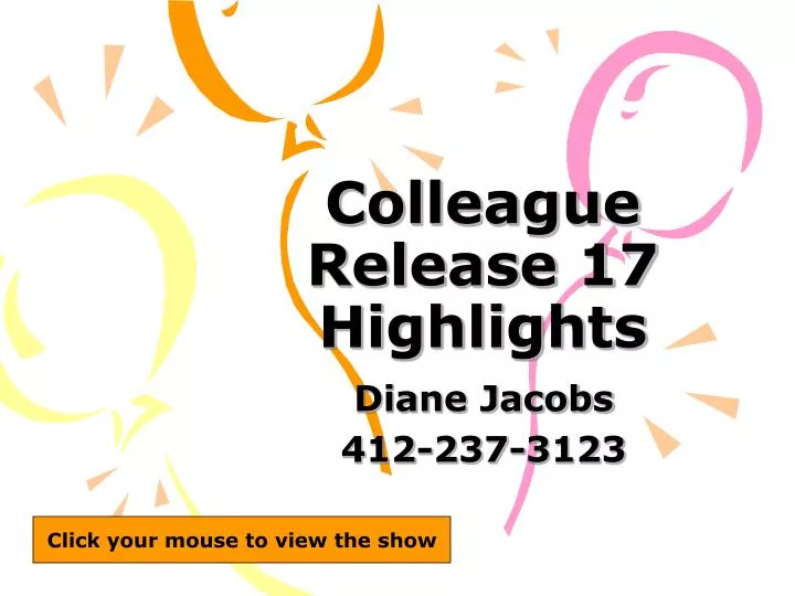 colleague release 17 highlights