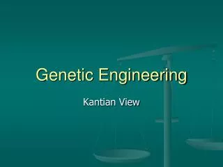 Genetic Engineering