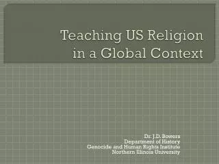 Teaching US Religion in a Global Context