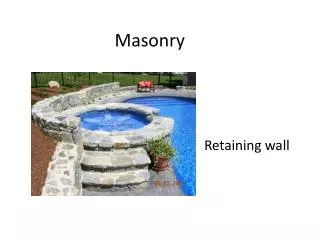 masonry