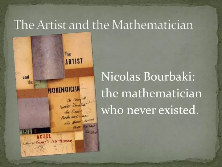the artist and the mathematician