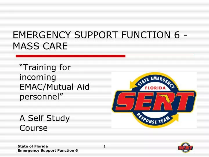 emergency support function 6 mass care