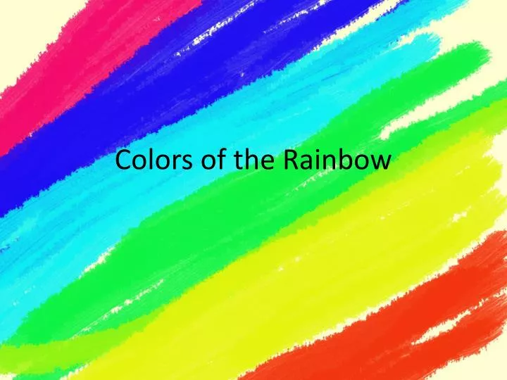 colors of the rainbow