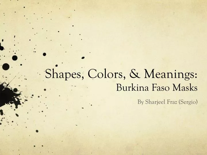shapes colors meanings burkina faso masks