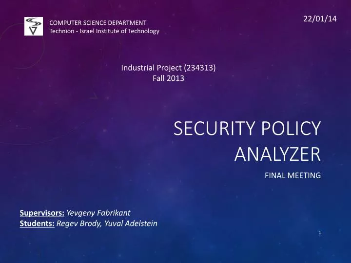 security policy analyzer