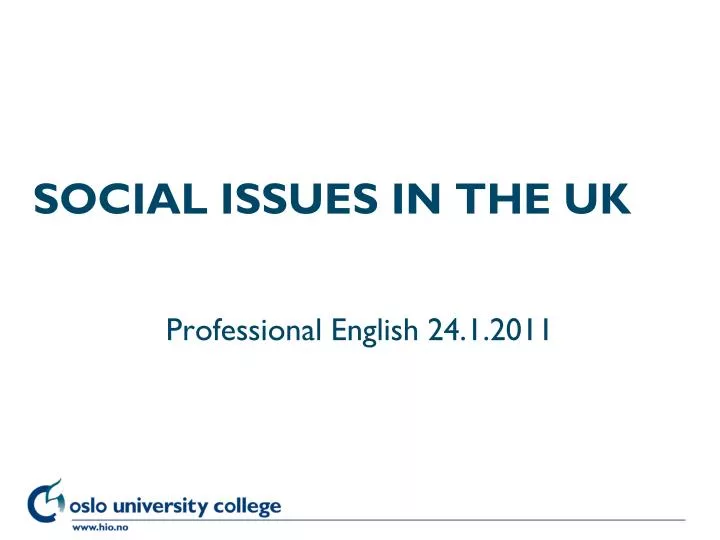 social issues in the uk