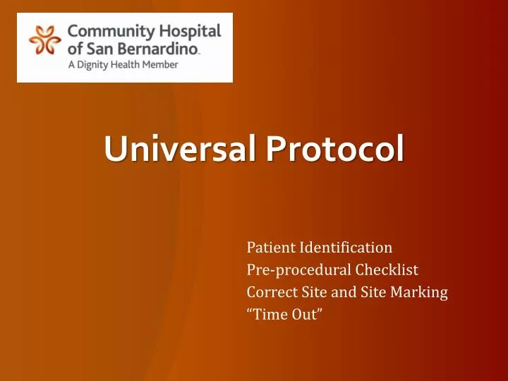 universal protocol